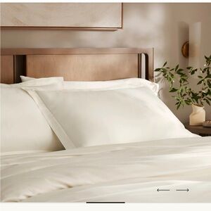 NEW Boll & Branch Signature Hemmed Duvet Cover Organic Cotton Full/ Queen